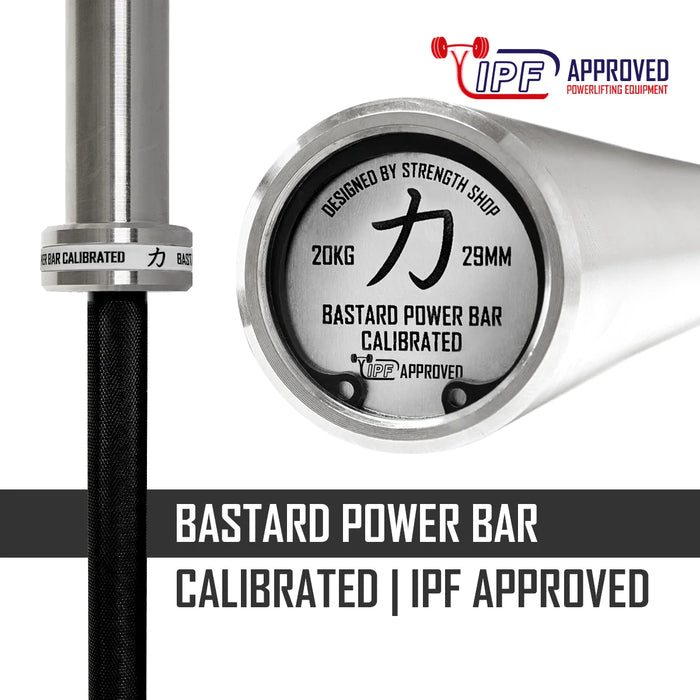 Calibrated Bastard Power Bar - Black E-Coat - IPF Approved