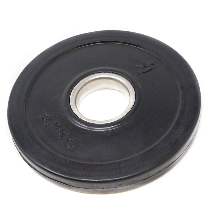 Rubber Coated Plates - Black 0.5kg -5kg