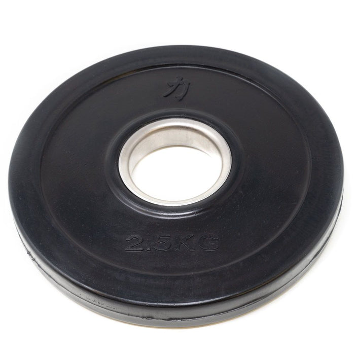 Rubber Coated Plates - Black 0.5kg -5kg