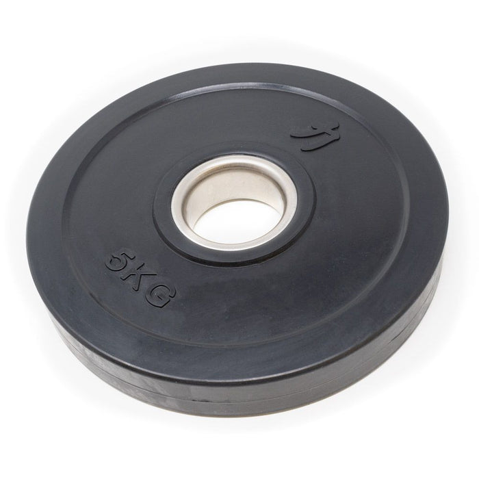 Rubber Coated Plates - Black 0.5kg -5kg