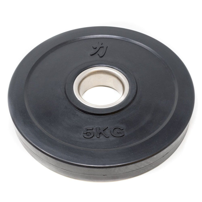 Rubber Coated Plates - Black 0.5kg -5kg