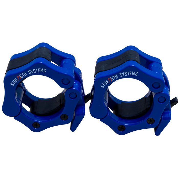 Olympic Flip Lock Collars Blue (Pair)