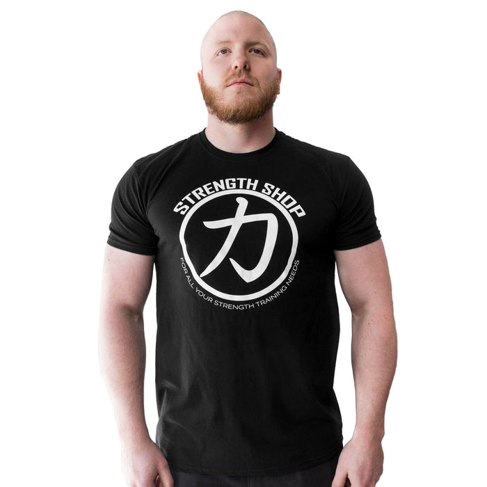 Strength Wear Circle T-shirt - Black ONLY SIZE S