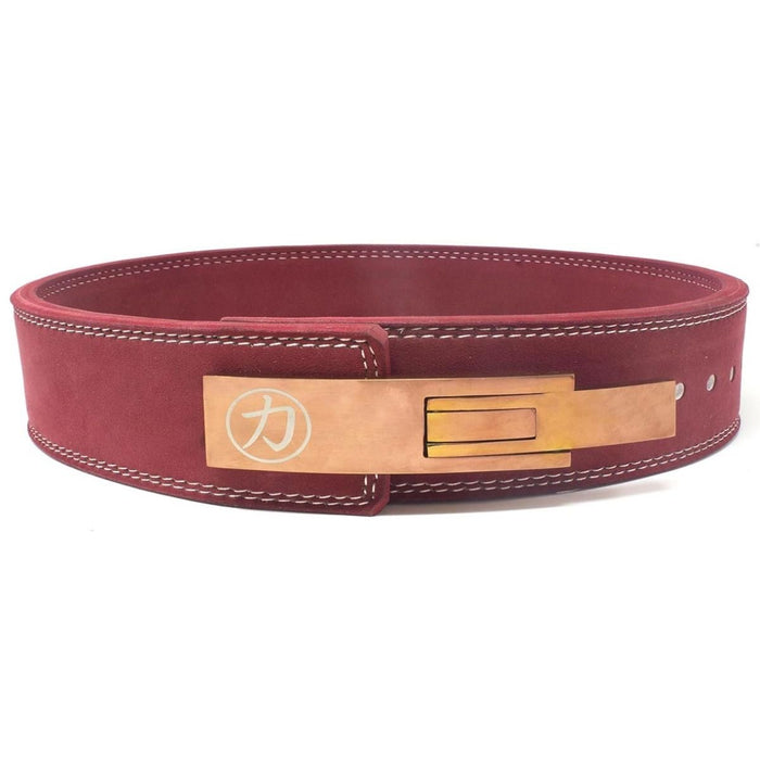 10mm Lever Belt 3" Wide - Maroon - IPF Approved