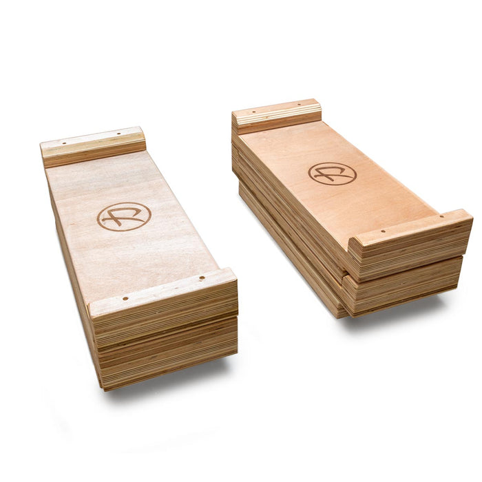 Premium Wooden Deadlift Blocks (Stackable)