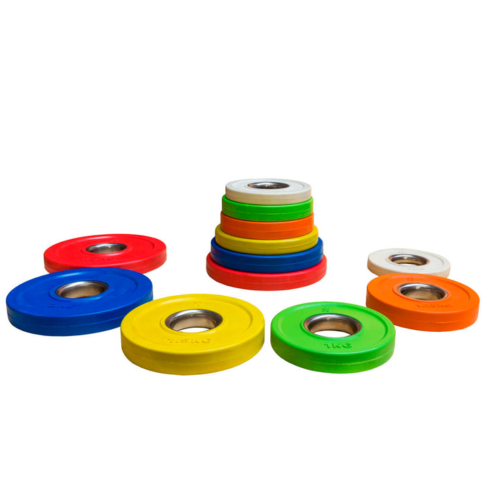 Rubber Coated Plates - Coloured 0.5kg -2.5kg