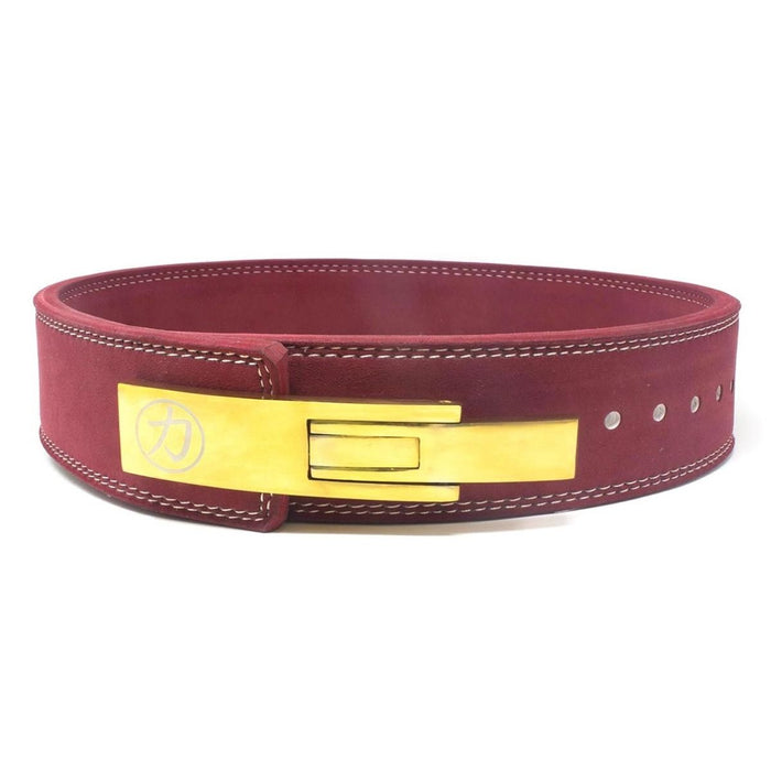 10mm Lever Belt 3" Wide - Maroon - IPF Approved