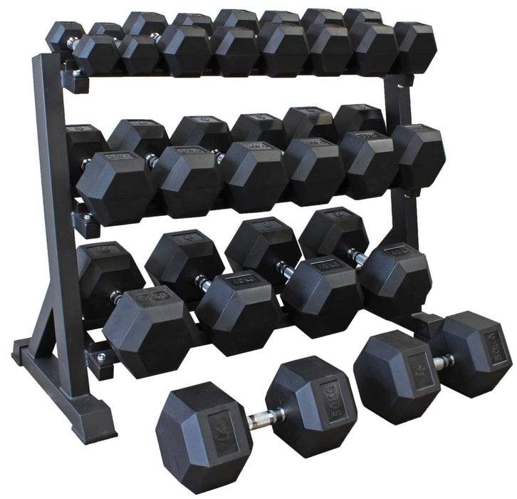 Hex Dumbbells 1kg - 75kg