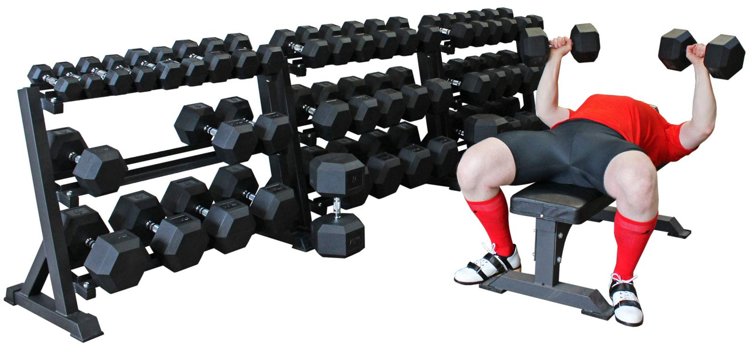 Hex Dumbbells 1kg - 75kg