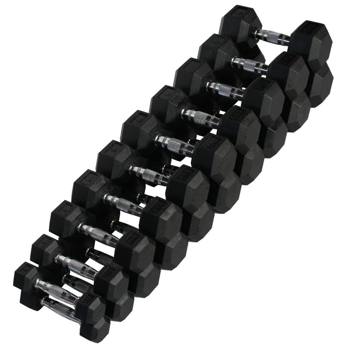 Hex Dumbbells 1kg - 75kg