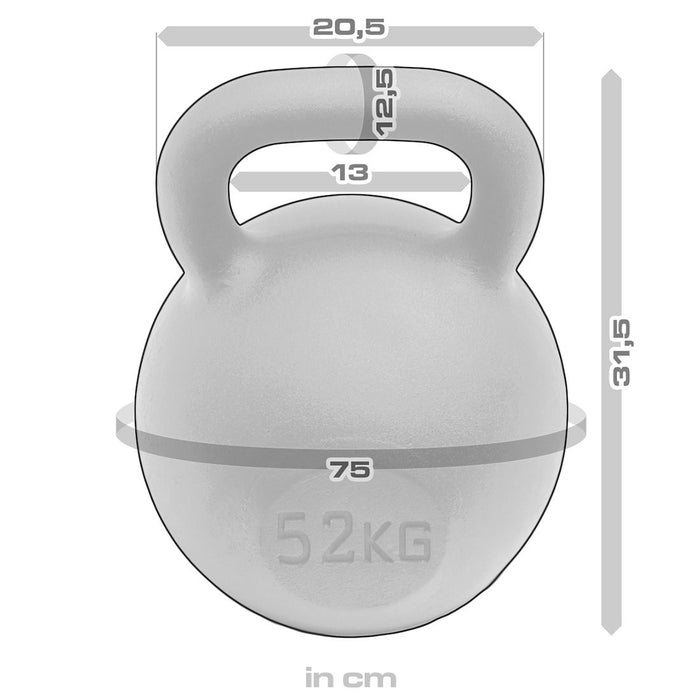 Black Powder Coated Kettlebells 4kg - 64kg