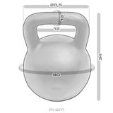 Black Powder Coated Kettlebells 4kg - 64kg