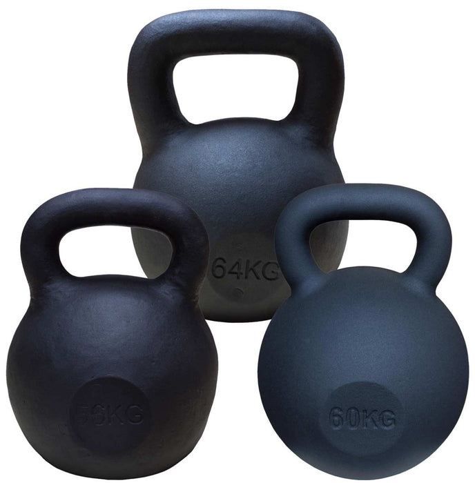 Black Powder Coated Kettlebells 4kg - 64kg