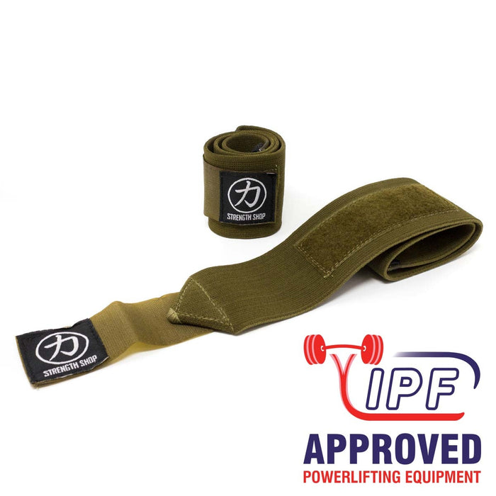 Thor Wrist Wraps - Khaki Green - IPF Approved