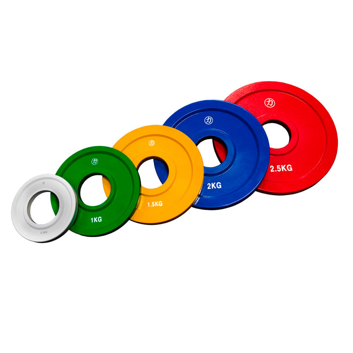 Olympic Extra Thin Competition Style Steel Plates 0.5kg - 2.5kg - Coloured