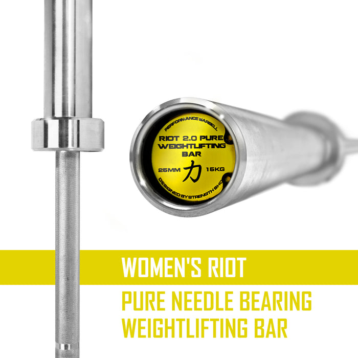 Women's Riot Pure Needle Bearing Weightlifting Bar