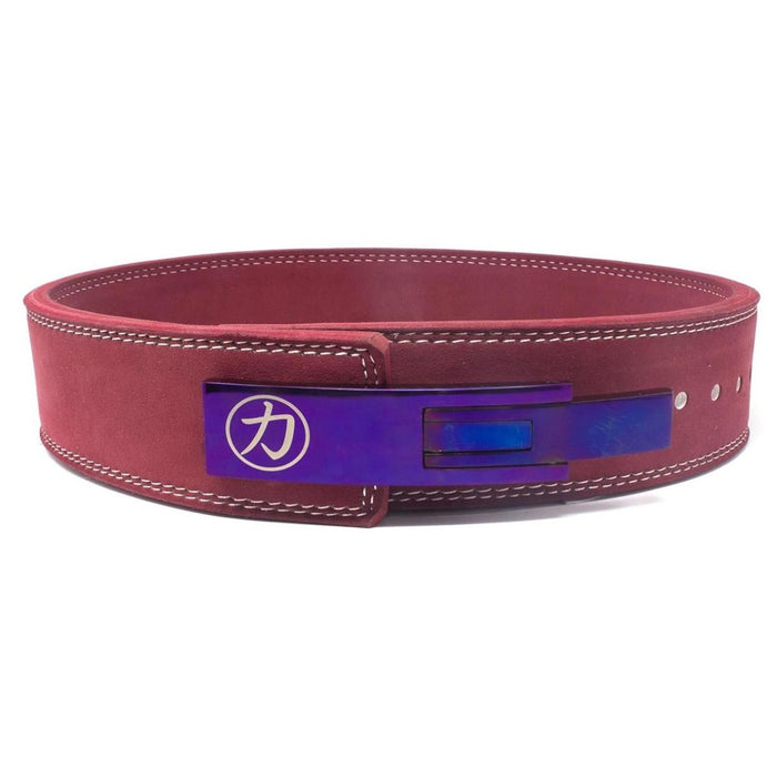 10mm Lever Belt 3" Wide - Maroon - IPF Approved