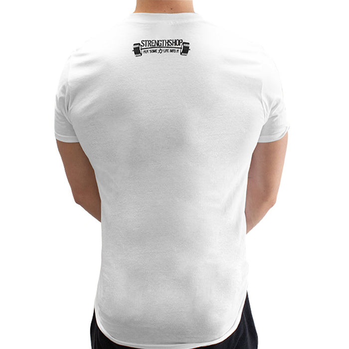 Strength Wear Circle Emblem - White - ONLY SIZE S