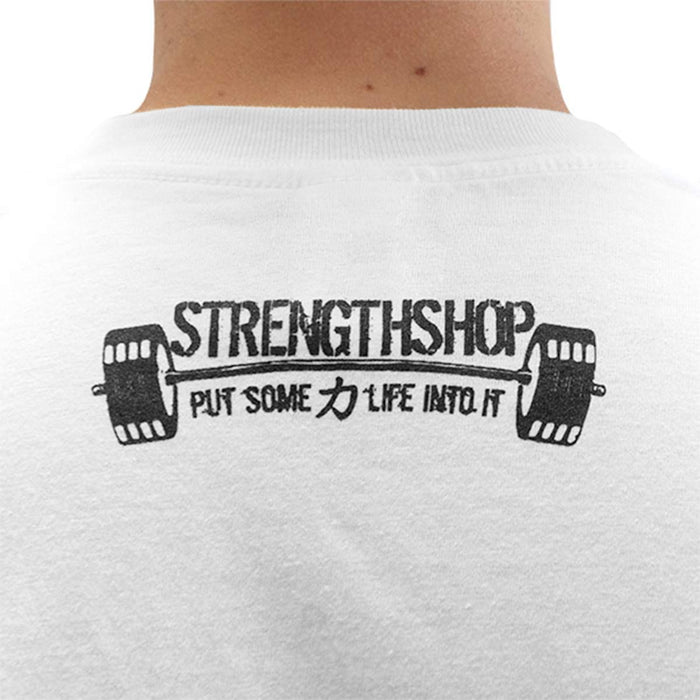 Strength Wear Circle Emblem - White - ONLY SIZE S