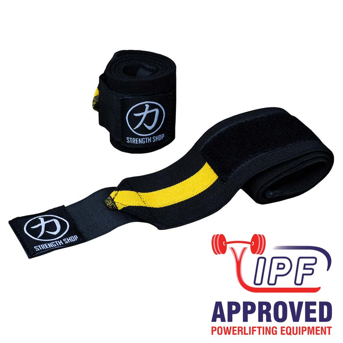 Thor Wrist Wraps - Yellow/Black - IPF Approved