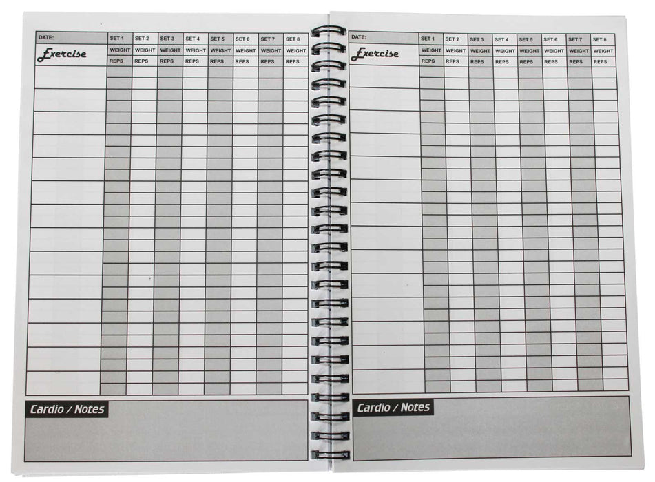 Training Log Journal Book