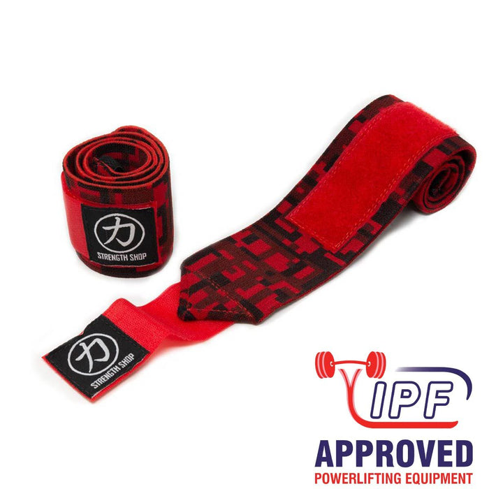 Thor Wrist Wraps - Red Camo - IPF Approved